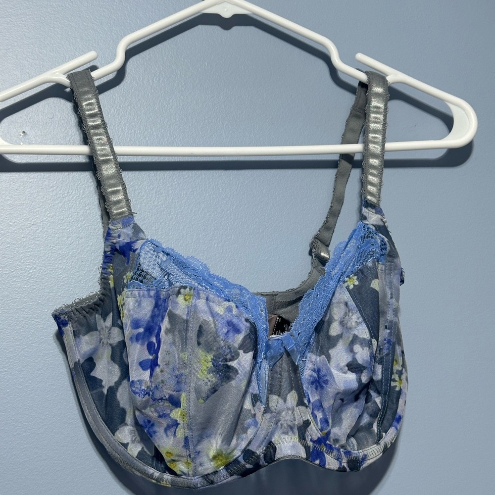 Panache Lingerie Blue and Gray Bra